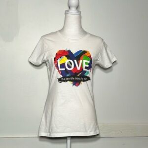 Love is a terrible thing to hate T-shirt nwot